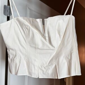 Reformation White Crop Top